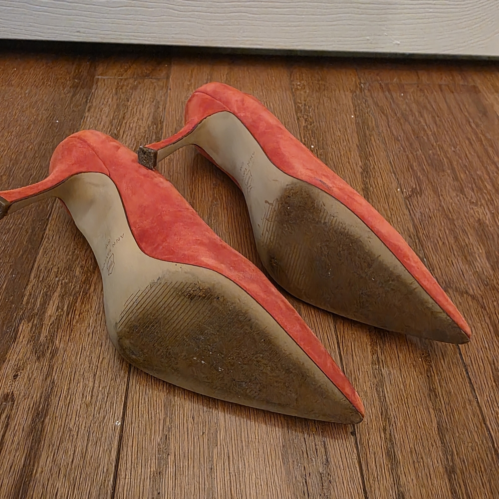 Ann Taylor Mila Red Suede Pumps - Picture 11 of 13